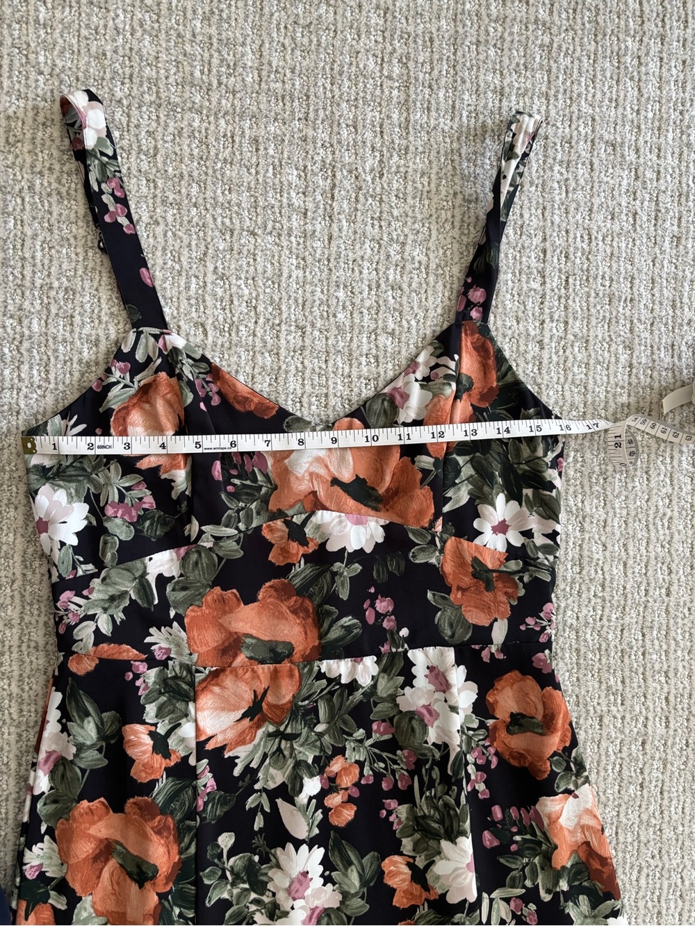 Abercrombie & Fitch floral tiered ruffle maxi dress size M - Picture 12 of 16